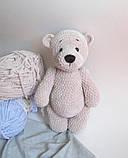 Велюрова пряжа 120 метрів 100 грамів колір жовтогарів, фото 3