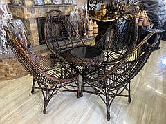 Набір плетених меблів з лози