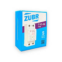 Реле напряжения Zubr CV2-50 red 50А с контролем тока