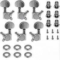 Кілки для акустичної гітари литі нікельовані (комплект) + 5 медіааторів в подарунок