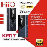 FiiO KA17 (black) это мобильный ЦАП DAC dongle усилитель для наушников, на 2-х ES9069Q Jeck 3.5/4.4