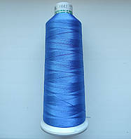 Нитки для машинної вишивки. Madeira Polyneon №40. Синій колір ( арт 1842 ). 5000 м. Поліестер.