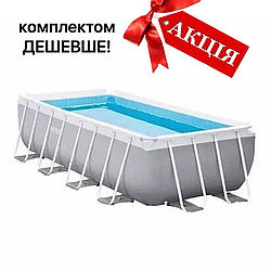 Каркасний басейн Bestway, 400 x 200 x 100 см, каркас, чаша, сходи