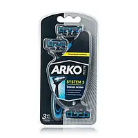 Набор станков для бритья ARKO Pro 3 мужской одноразовый 3 лезвия 3 шт