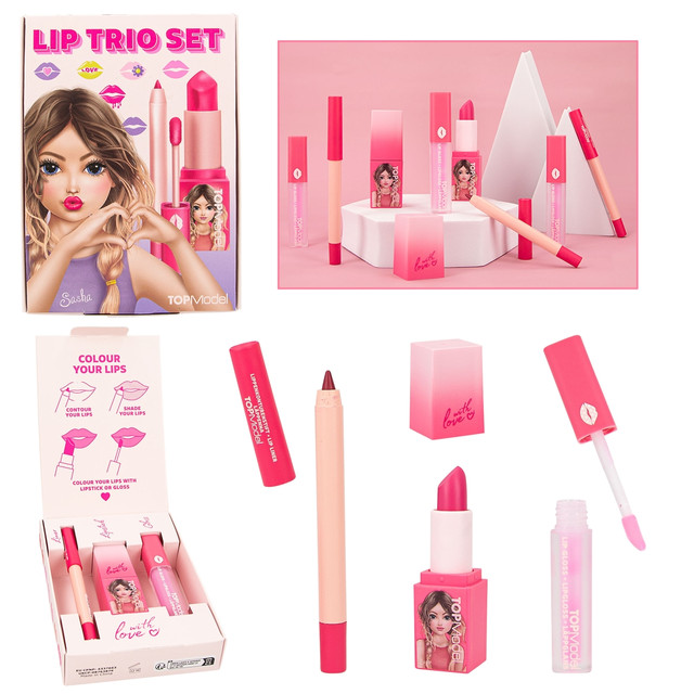 Набір для губ Top Model Lip Trio Set BEAUTY and ME дитяча косметика Топ Модел 12812