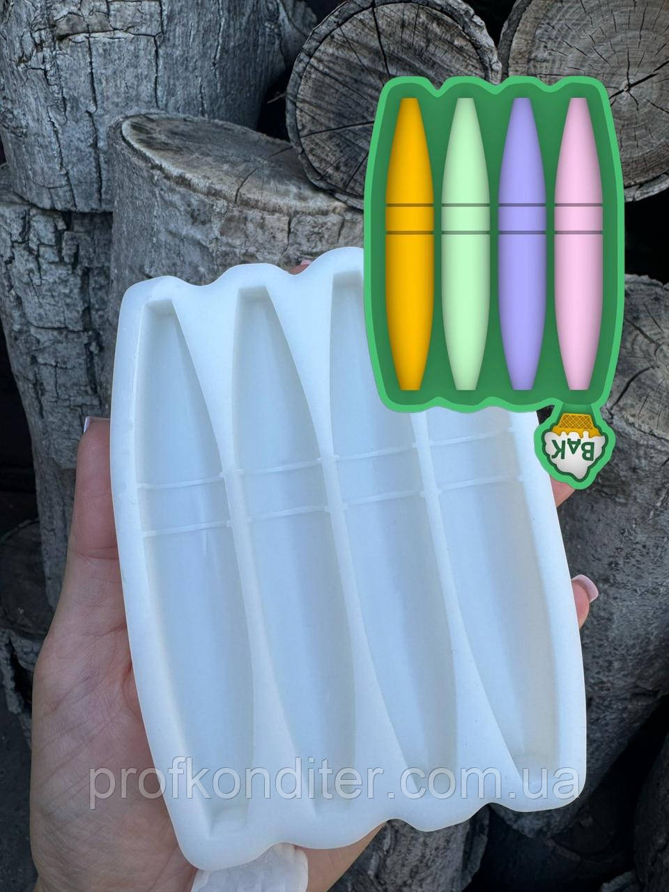 ЕКСКЛЮЗИВ! Силіконовий Молд для шоколаду "Туш для вiй", фото 1