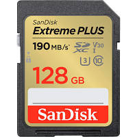 Карта памяти SanDisk 128GB SDXC class 10 UHS-I U3 4K Extreme Plus (SDSDXWA-128G-GNCIN) p