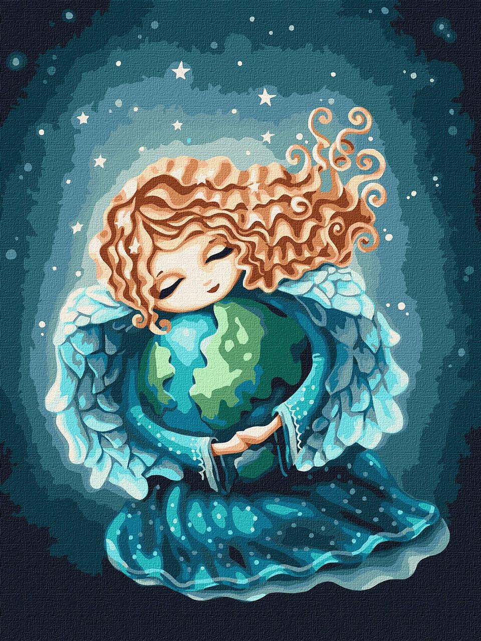 Картина за номерами Янгол землі. Для дітей 30*40 см Ідейка KHO 6074, фото 1