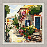 Картина за номерами Пейзаж. Дім біля моря 40*40 см Ідейка KHO 3647, фото 2