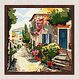 Картина за номерами Пейзаж. Дім біля моря 40*40 см Ідейка KHO 3647, фото 3