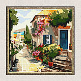 Картина за номерами Пейзаж. Дім біля моря 40*40 см Ідейка KHO 3647, фото 5