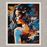 Картина за номерами Загадкова дівчина 40*50 см Ідейка KHO 7303, фото 2