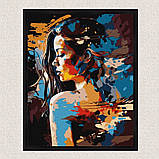Картина за номерами Загадкова дівчина 40*50 см Ідейка KHO 7303, фото 4