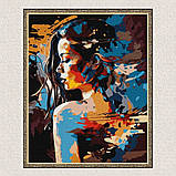 Картина за номерами Загадкова дівчина 40*50 см Ідейка KHO 7303, фото 5