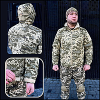 Мужская мембранная тактическая зимняя куртка level 7 зсу камуфляж пиксель, куртка военнослужащих