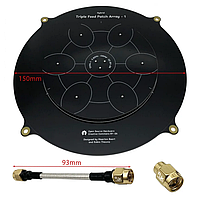 Антенна на FPV монитор Triple Feed Patch Array 5.8G 14dBi SMA Патч-антенна 5.8 ГГц патч антенна Triple Feed