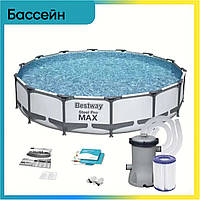 Каркасный бассейн с картриджным фильтром Bestway 56595 (427х84 см)