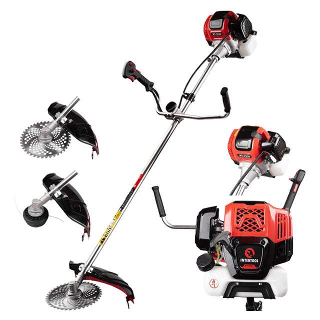 Мотокоса 1.85 кВт, 52 см³, котушка, фреза 40 зуб'їв, двоплечовий ранцевий ремінь, STORM INTERTOOL WT-2230, фото 1
