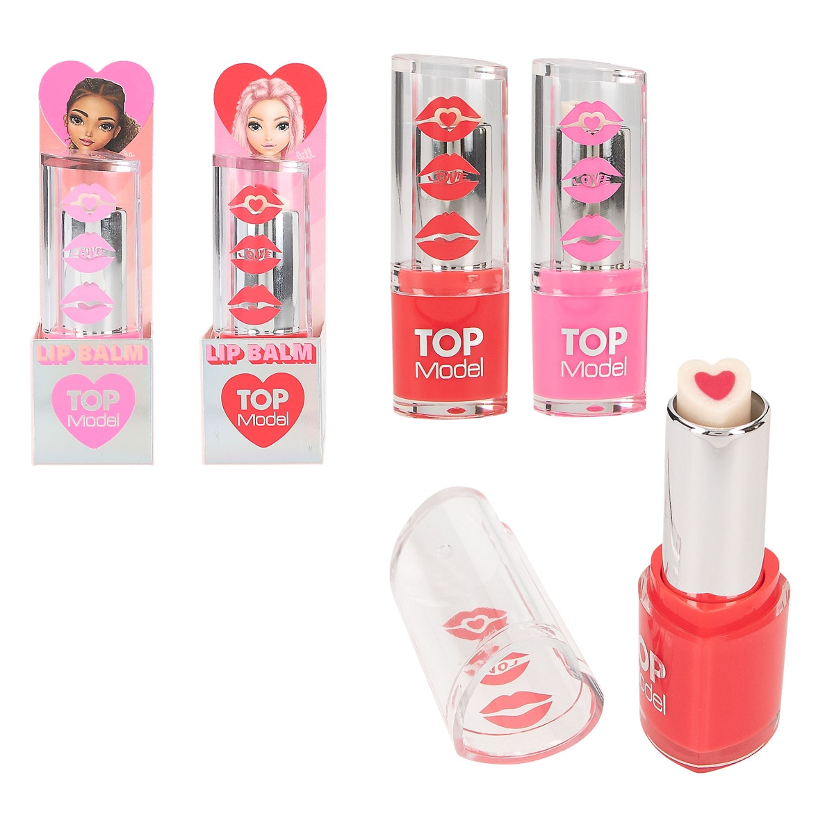 Бальзам для губ Top Model BEAUTY and ME у вигляді сердечка дитяча косметика Топ Модел 12809
