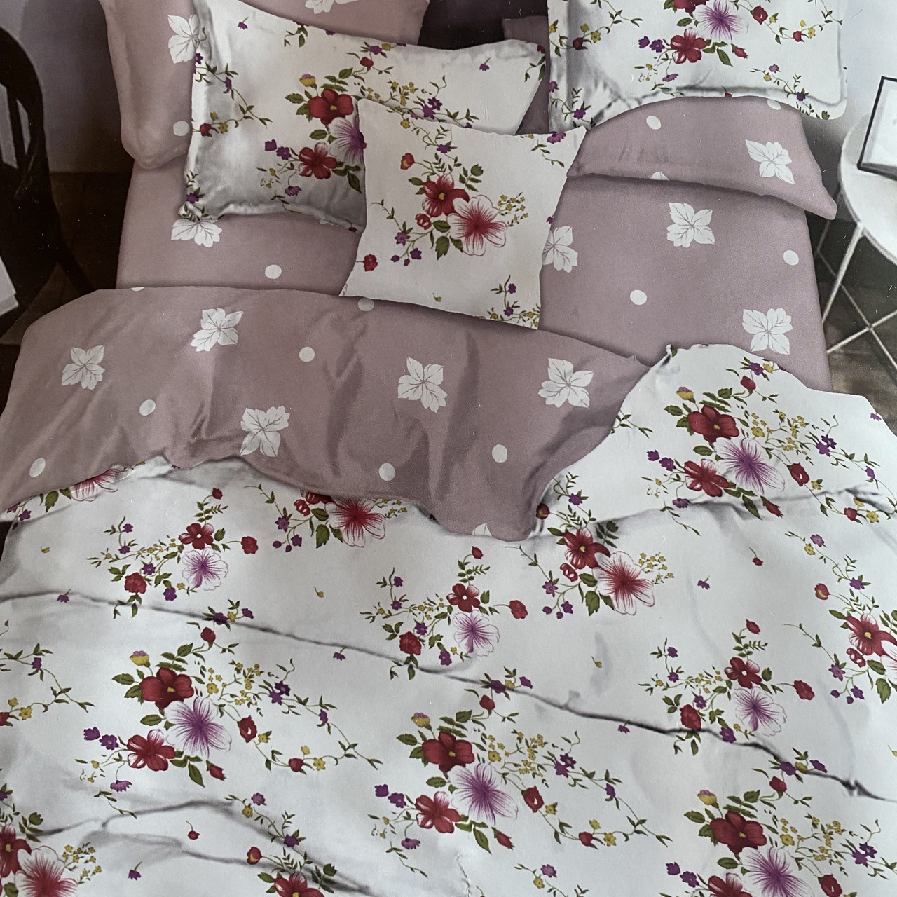 Якісна постільна білизна євро розміру "Бязь Gold"  Розмір 200*215, фото 1