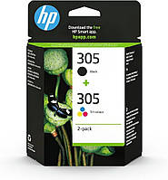 Комплект картриджей HP305 оригинал 6ZD17AE Black+Tri-Color