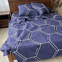 Якісний комплект постільної білизни "Бязь Gold" Розмір двоспальний 180 * 215