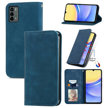 Чохол-книжка Skin Feel Leather Wallet для ZTE Blade V40 Vita / A72 4G Blue