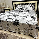 Якісна постільна білизна євро розміру "Бязь Gold" Розмір 200*215, фото 3