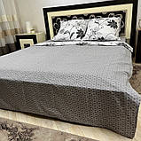 Якісна постільна білизна євро розміру "Бязь Gold" Розмір 200*215, фото 4