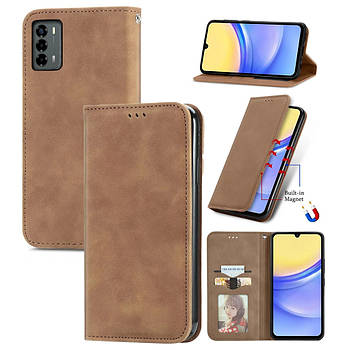 Чохол-книжка Skin Feel Leather Wallet для ZTE Blade V40 Vita / A72 4G Brown