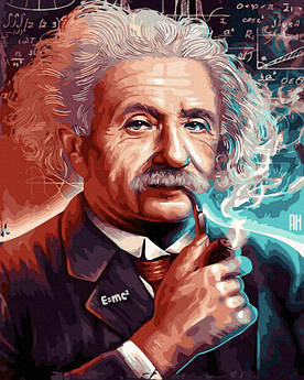 Картина за номерами Ейнштейн в неоні Нікітошка 40 х 50 см (ANG673)