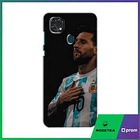 Чохол з картинкою для ZTE Blade 20 Smart (Капітан Мессі) / Чохли Leo Messi ЗТЕ Блейд 20 Смарт