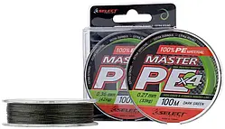 Шнур Select Master PE 100m (темн.- зел.) 0.27 мм 33кг