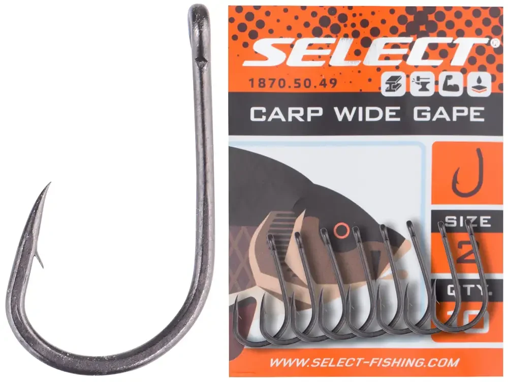Гачок Select Carp Wide Gape #2 (10 шт / уп), фото 1