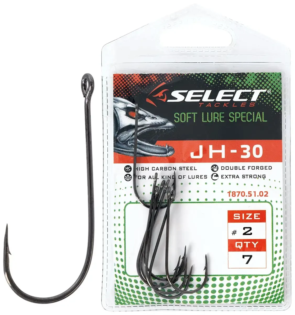 Гачок Select JH - 30 #2 (7 шт / уп), фото 1