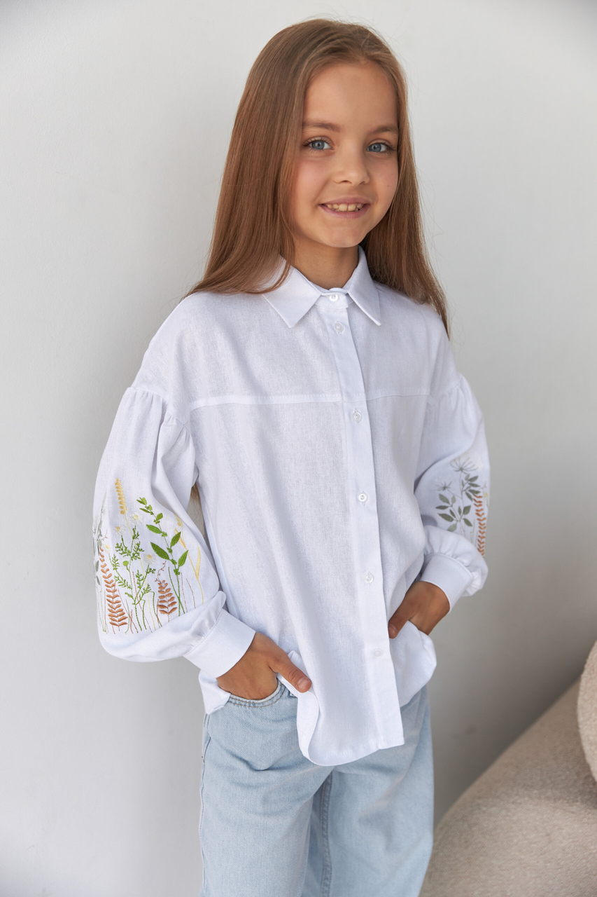 Сорочка Brilliant Польові квіти, white 116