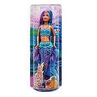 Детская кукла Русалочка DEFA 8483 с подвижным хвостом (Голубая) Adore Дитяча лялька Русалонька DEFA 8483 із