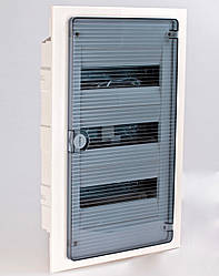 Щиток 36 модулів прихованої установки з прозорими дверцятами, HAGER серія Golf, VF312TD