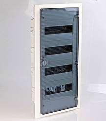 Щиток 48 модулів прихованої установки з прозорими дверцятами, HAGER серія Golf, VF412TD