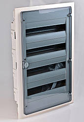 Щиток 72 модулі прихованої установки з прозорими дверцятами, HAGER серія Golf, VF418TD