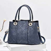 Женская сумка на плечо Синяя сумочка большая женская Adore Жіноча сумка на плече Синій сумочка велика жіноча