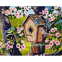 Картина по номерам "Новоселье для птиц" ©Александр Закусилов Идейка KHO6507 40х50 см Adore Картина за номерами