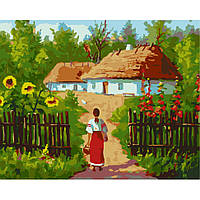 Картина по номерам "Украинские избушки" Art Craft 40х50 см Adore Картина за номерами "Українські хатинки" Art