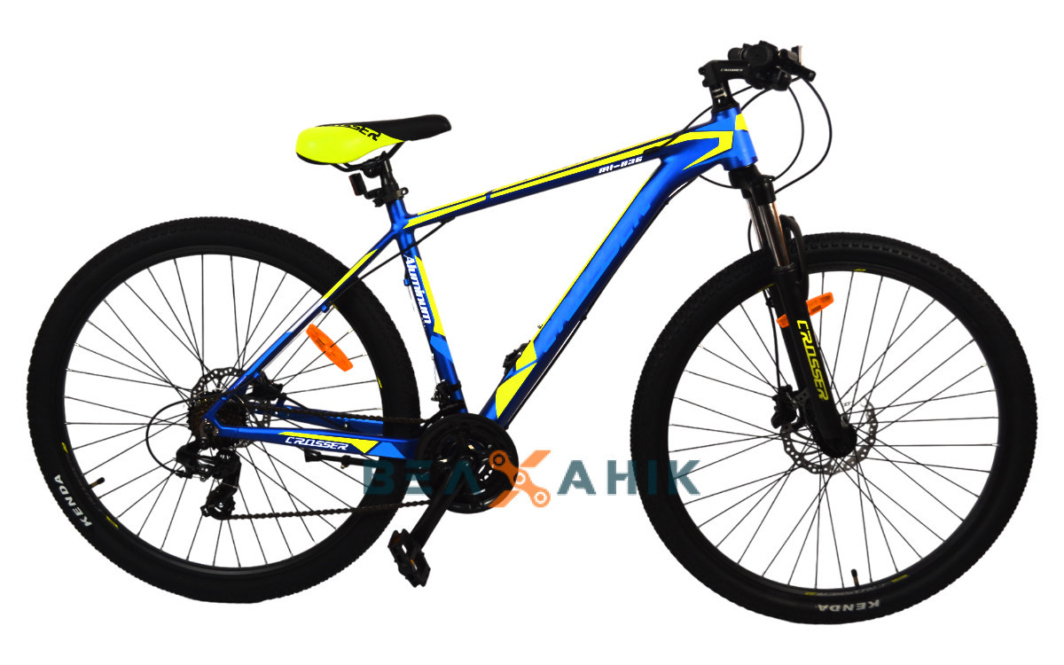 Велосипед 29/quot; Crosser МТ-036 SHIMANO гідравліка рама 19/quot; синій