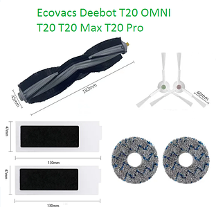Набір максимальний для робота-пилососа Ecovacs Deebot Ozmo T20 усі моделі