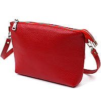 Жіноча сумка крос-боді із натуральної шкіри Shvigel 16342 Червоний Adore
