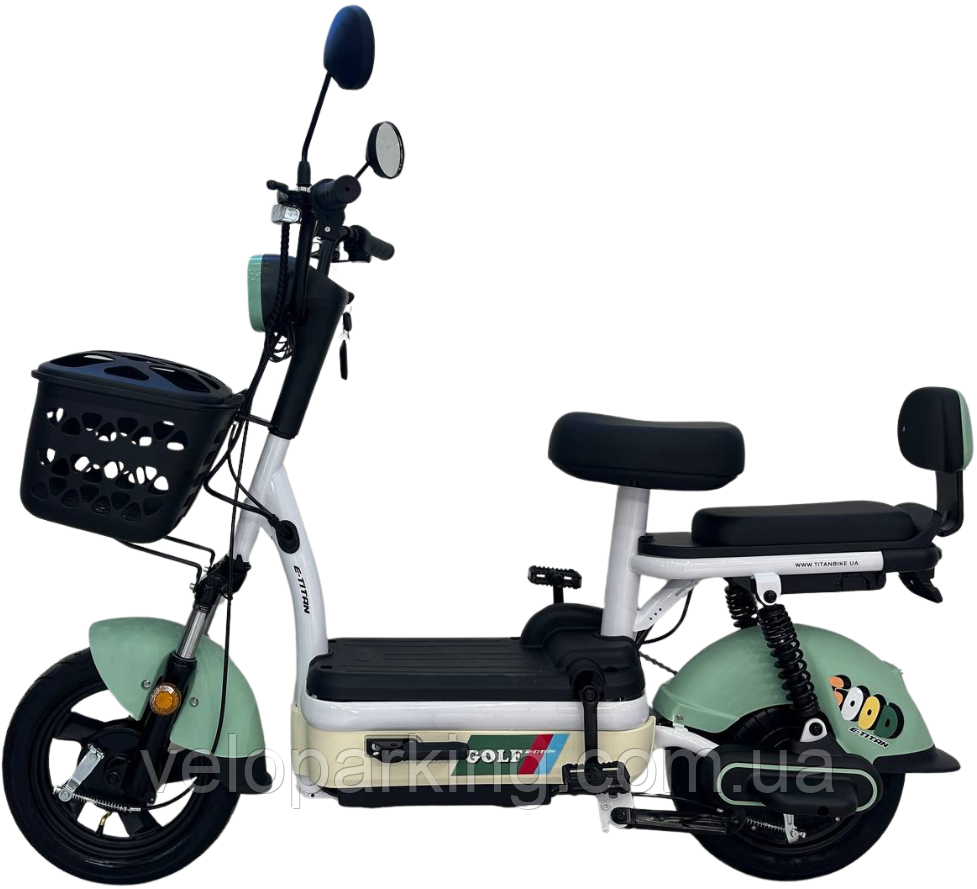 Електроскутер 14" Golf 500W, 48V/20A велоскутер аккумуляторний, світло LED, E-Titan, фото 1