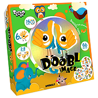 Развлекательная настольная игра "Doobl Image" DBI-01-01U на укр. языке (Животные) Adore Розважальна настільна