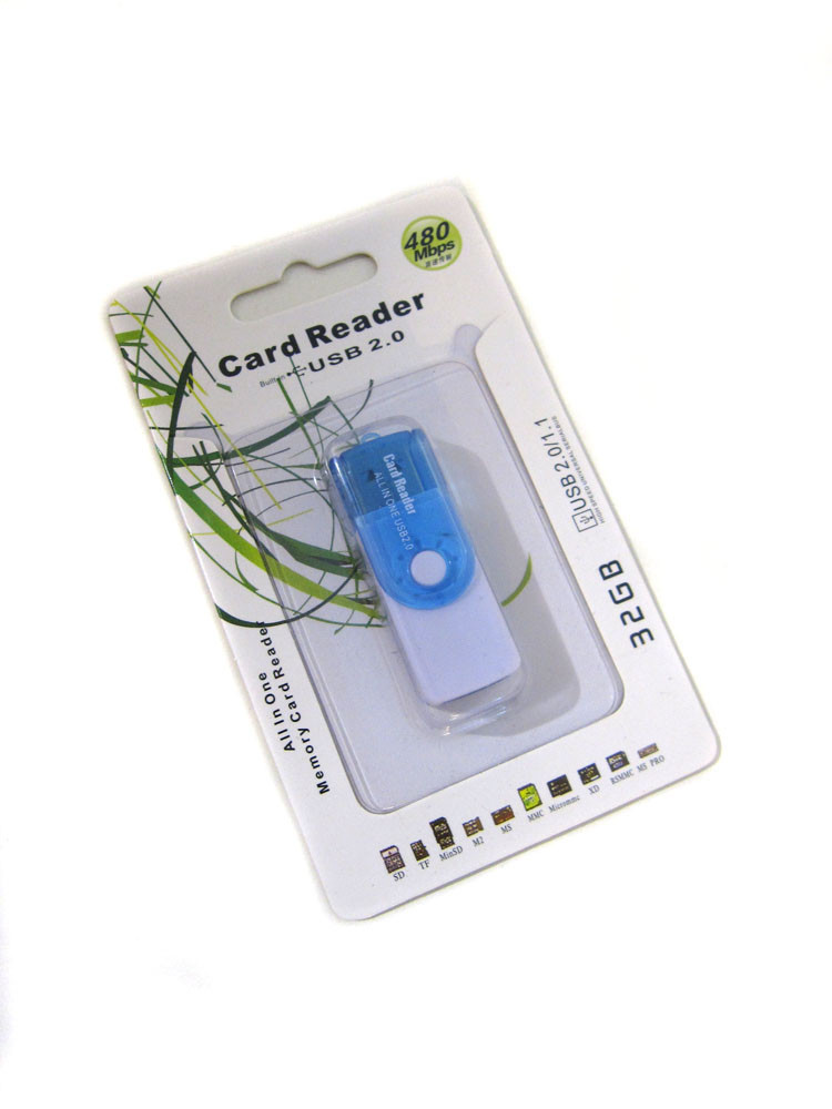 USB кардридер microSDHC card reader 4 в 1 - фото 1 - id-p409908994
