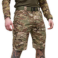 Шорти карго Military тактичні повсякденні з кишенями Ріп-Стоп MultiCam